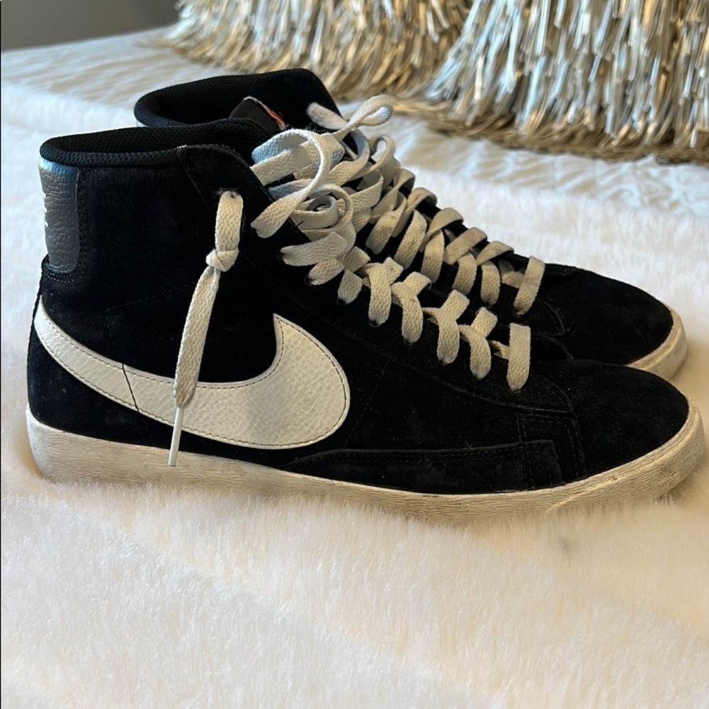 Nike Black Suede Blazers